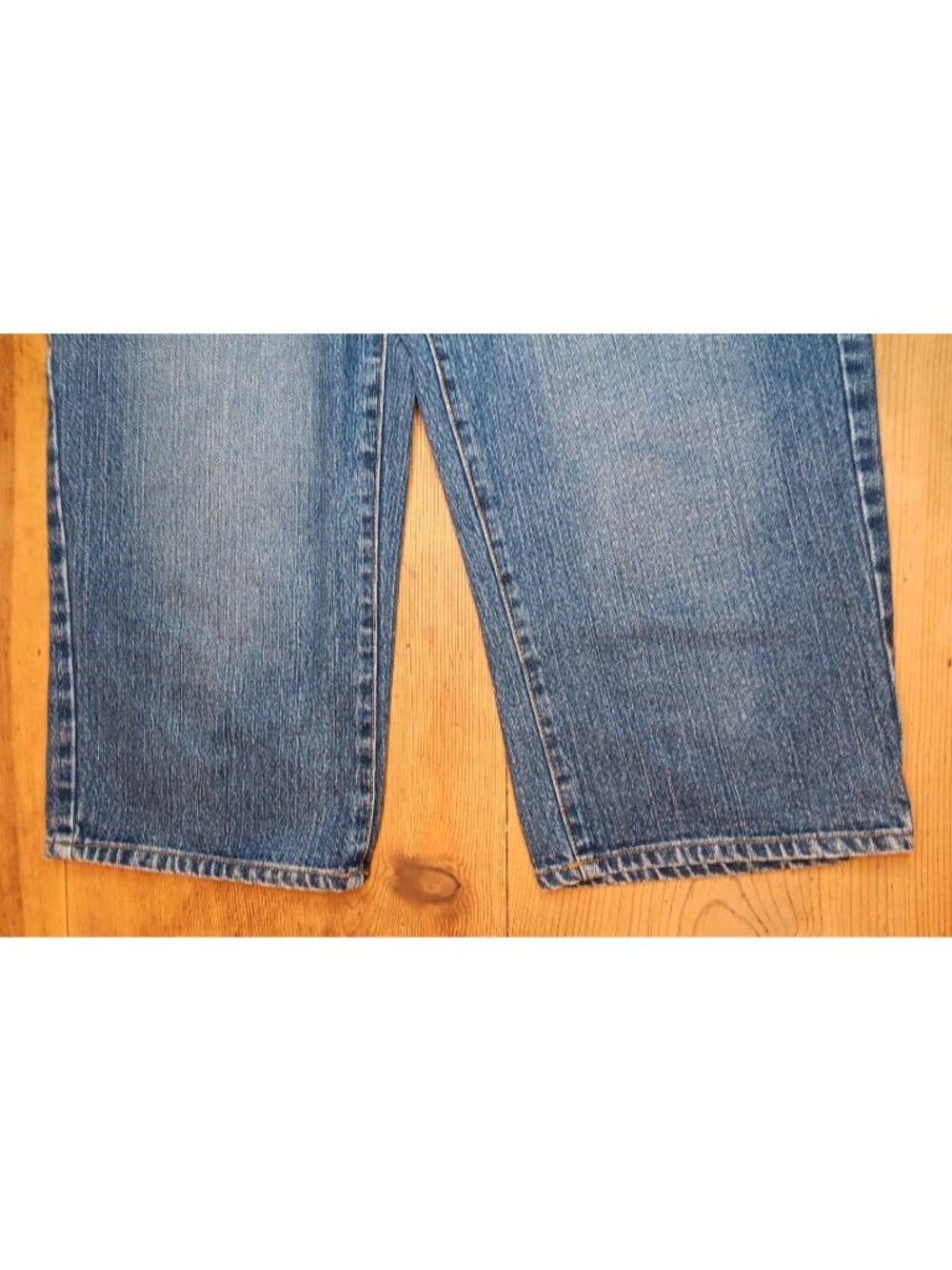 Vtg Faded Glory Utility Capri Jeans Womens 8 Medium Wash Denim Pockets Cotton - Picture 3 of 7